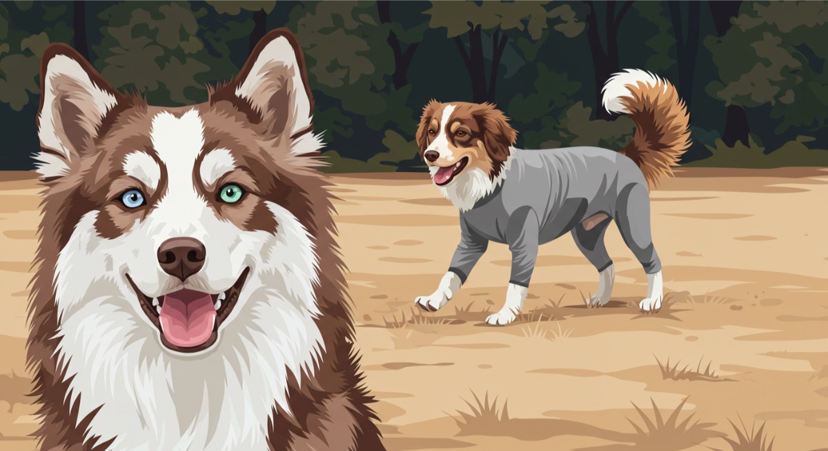 犬の成長記録_イラスト