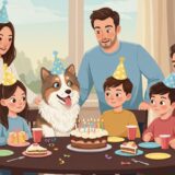 犬の成長記録_イラスト