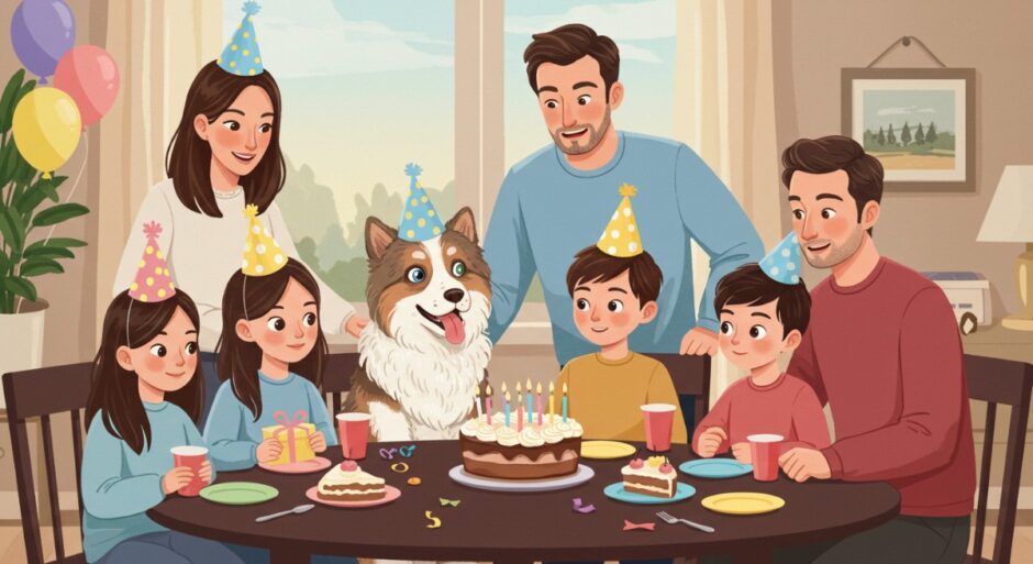 犬の成長記録_イラスト