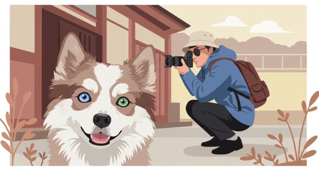 犬の撮影