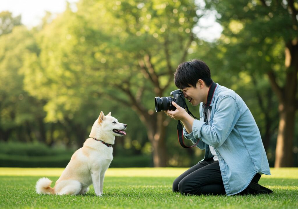 犬の撮影