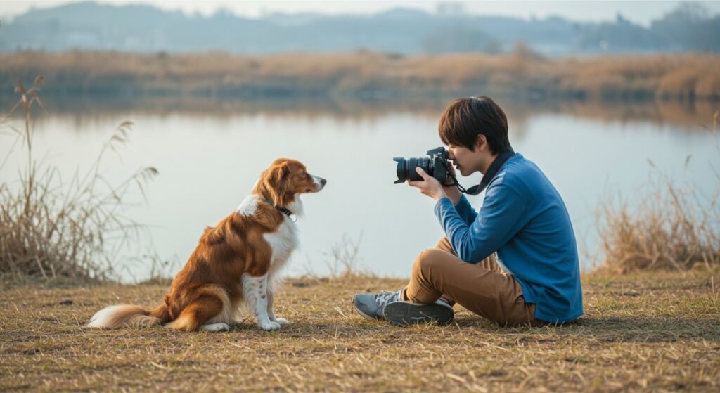 犬の撮影